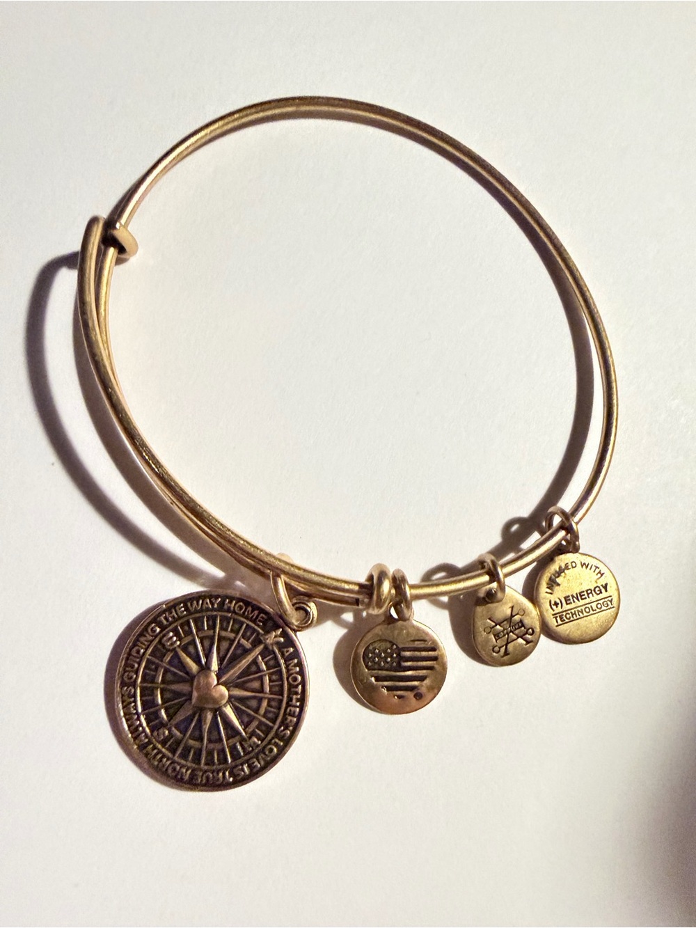 Alex And Ani Bracelet Compass Charm Mother’s Love True North Guide Home Saying
